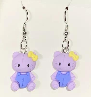 $8.75 • Buy Silver Hello Kitty Drop Dangle Earrings!!