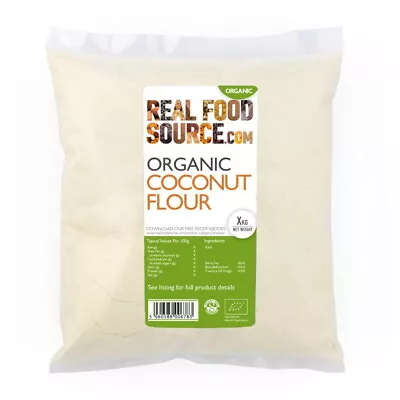 RealFoodSource - Organic Coconut Flour 1kg • £7.26