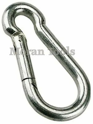 Carabiner Clip Snap Hook Spring Loaded Steel Karabiner Carabina Carbine • £4.50