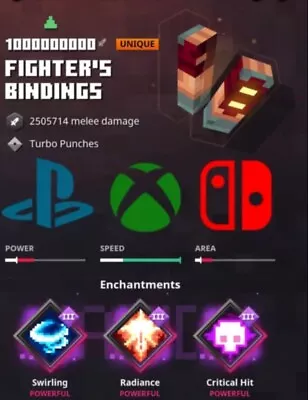 Minecraft Dungeons Modded Fighters Bindings Xbox PS4 Switch PC • £9.99