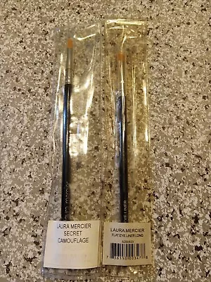 2 Laura Mercier Secret Camouflage Brush Set & Flat Eye Liner Long  New  • $29.99