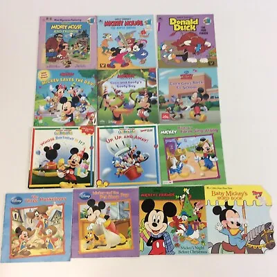 Mickey Minnie Mouse Cartoon Preschool Kindergarten 1st Grade 13 Picture Book Lot • $15.99