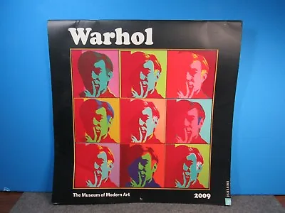 Collectible Andy Warhol 2009 Monthly Calendar Museum Of Modern Art Clean • $25