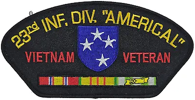 Us Army 23rd Infantry Division Americal Vietnam Veteran W/ Service Ribbons Patch • $10.78