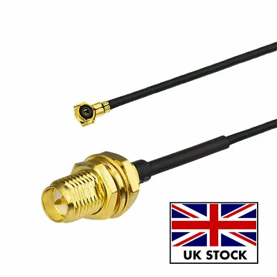 £3.21 • Buy Mini PCI U.FL To RP-SMA Antenna WiFi Pigtail Cable UK Seller