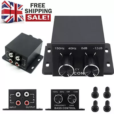 Car Audio Regulator Amplifier Speaker Bass Subwoofer Stereo Equalizer Controller • £10.48
