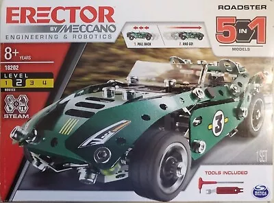 Erector 18202 Roadster 5 In 1 Model STEAM Age 8+ Engineering Robotics (D1) • $23.59