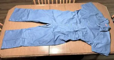 Robinson Textiles Blue Overalls Coveralls Boiler Suit Jump Suit 5XL • $29.95