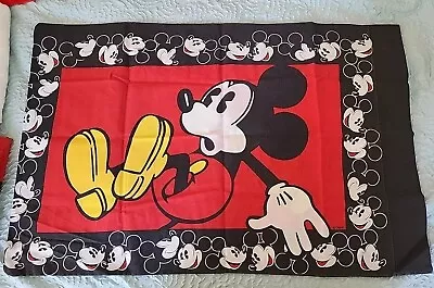 Vintage Disney Mickey Mouse Classic Standard Double Sided Pillowcase Set Of 5 • $22.95