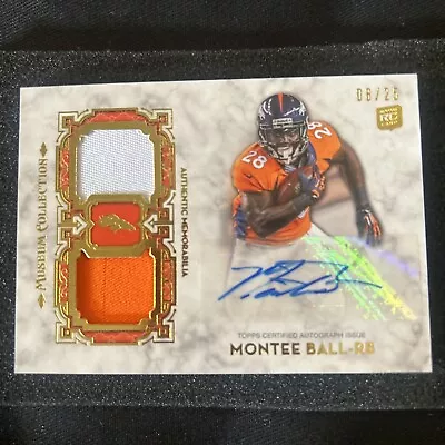 Montee Ball Topps Football Museum Collection  RPA /25  • $1