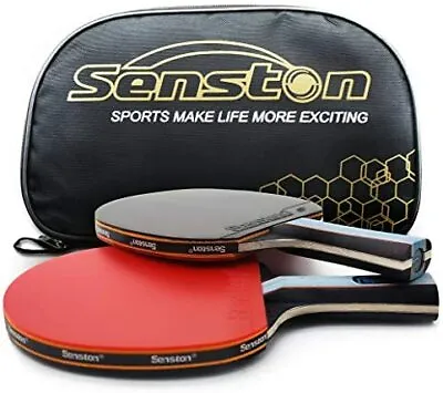 Professional Table Tennis Bats 2 Player Set With Ping Pong Racket Case Perfect  • £24.78