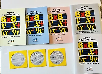 VideoText Interactive Algebra Module A With CDs - Homeschooling Workbooks • $50