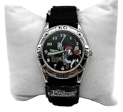 Vintage Disney Mickey Mouse Pirates Of The Caribbean Watch Water Resistant • $49.95