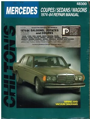 Mercedes Benz R107 C107 W116 W123 W126 W201 Sal Coupe Cabrio 74-84 Repair Manual • $49.31