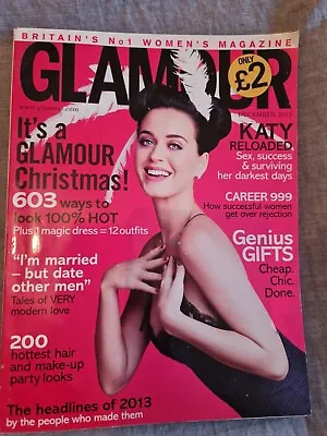 Glamour Magazine Uk Dec 2013. Katy Perry. • £7.50