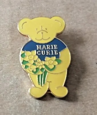 Marie Curie Bear With Daffodils Pin Badge • £3.99