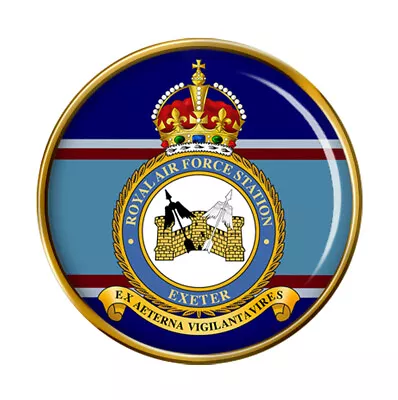 RAF Station Exeter Pin Badge • £5.50