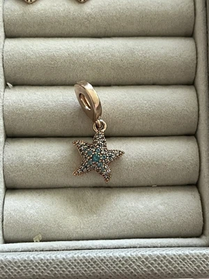 $50 • Buy Pandora Rose Gold Star Fish Plated Charm