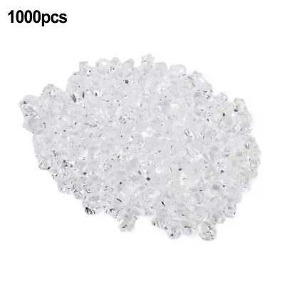 100pc Acrylic Crystal Ice Rock Stones For Aquarium Vase Gems Table Decoration • £22.01