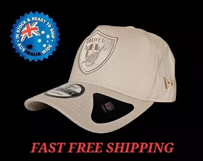 Oakland Las Vegas Raiders Nfl New Era 9forty Beige On Beige Snapback Cap Hat La • $35