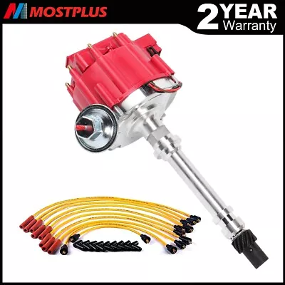 $66.99 • Buy Distributor & Spark Plug Wires Ignition Combo Kit For Chevy SBC 350 BBC 454 HEI