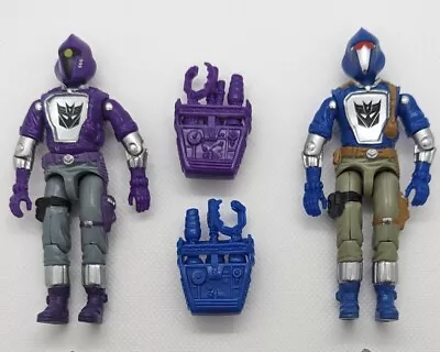 GI Joe Black Major X Transformers SHOCKWAVE SOUNDWAVE BAT Decepticon Lot ARAH G1 • $54.99