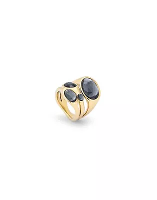 Uno De 50 Sunshine Ring Gold/black Size 18 Large Ani0809ngroro18.new In Pouch • $159.99