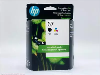 HP 67 Tri-color/Black Ink Combo Pack EXP: DEC 2024 *NEW & SEALED* • $19.99