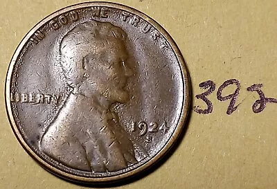 1924-S Lincoln Wheat Cent      #392 • $2.02