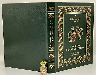 Easton Press A CHRISTMAS CAROL NIGHT BEFORE Dickens ILLUSTRATED Arthur RACKHAM! • $399.99