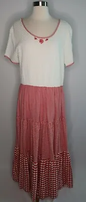 Storybrook Heirloom Plaid Country Western Cowboy Square Dance Dress XL USA Made  • $29.99