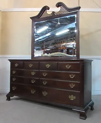 American Drew Independence Collection Cherry Dresser And Mirror 10 Drawers • $899