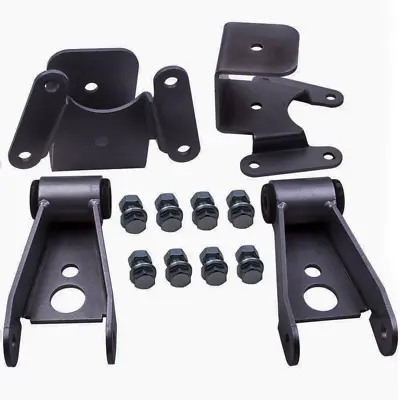4  Lowering Parts Drop Shackles & Hangers For 1988-1998 Chevy GMC C1500 • $69.99