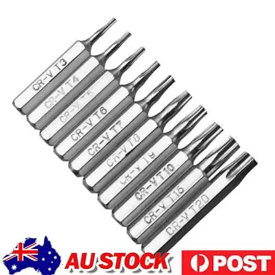 10pcs CR-V Torx Bits Set T3 T4 T5  T7 T8 T9 T10 T15 T20 Mobile Repair Bit • $9.47