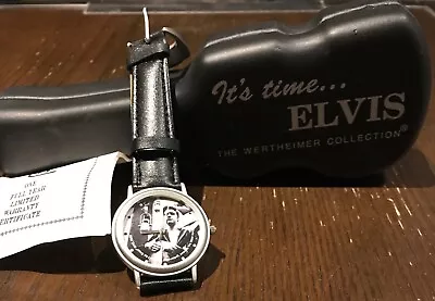 Elvis Presley 1996 Official Limited Collector Elvis Watch In Black Guitar Case  • $34.95