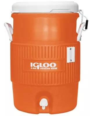 5 Gallon Heavy-Duty Polyethylene Beverage Cooler Jug - Orange (18.9 LT Capacity) • $26.97