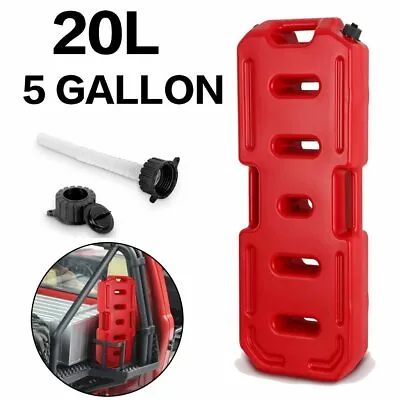 $109.99 • Buy 20L 5Gallon Emergency Backup Fuel Tank Gas Tank Gasoline Can For Jeep JK SUV ATV