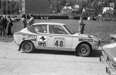 Heikki Hietula Asko Harvala Datsun 100A Cherry ERC Rally Car 1971 Old Photo 1 • $10