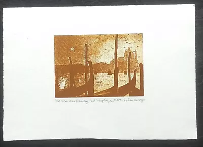 Etching 2010 Signed - Venice • $30