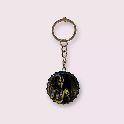 Mortal Kombat Cyrax Bottlecap Keychain • $5