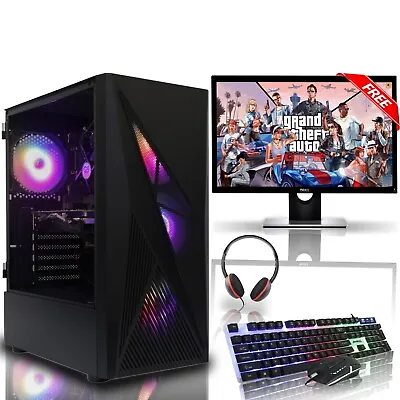 FAST GAMING PC BUNDLE 27  INCH CORE I7 - 16GB RAM - SSD+1TB HDD - 12GB RTX 3060 • £399.99