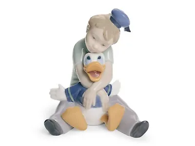 Lladro Nao Disney Daydreaming With Donald #1642 Brand New Mint & Boxed! • £153.41