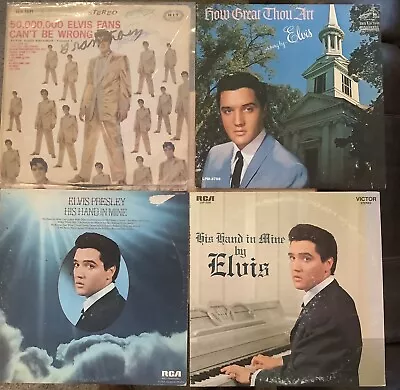 ELVIS PRESLEY - Lot Of FOUR Different VG+/EX Vinyl LP Albums W/sleeves • $7.99