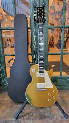 Vintage 1971 Gibson Les Paul Standard '55 Reissue Goldtop W/ P90 PUPS & LogoCase • $8499.95