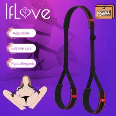 Handcuffs Ankle Cuffs Harness Bed Restraint Slave Bondage Set Leg Open Spreader • $22.99