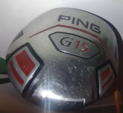 PING G15 Driver 9° Stiff-flex Aldila NVS 65 Gold Graphite Men's RH + HeadCover • $59.95