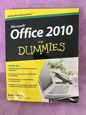 Office 2010 For Dummies By Wang Wallace • $5.50
