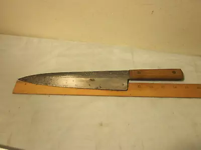 Vintage  14 1/2 Inches FORGECRAFT Hi-CARBON Steel Butcher/Chef's Knife 1950's • $25.68