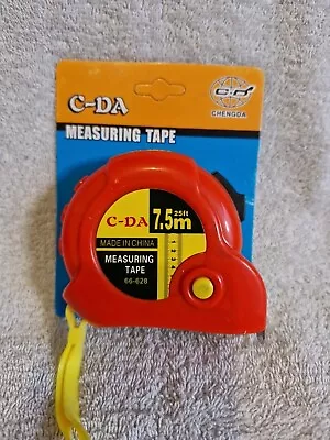 New 7.5 M / 25 Ft Retractable Tape Measure Metal Power Locking **Free Postage** • £3.97