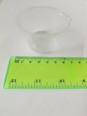 60ml Clear Plastic Liquid Medicine Measuring Cup Pot Beaker Pouring Spout - 50pk • £6.49